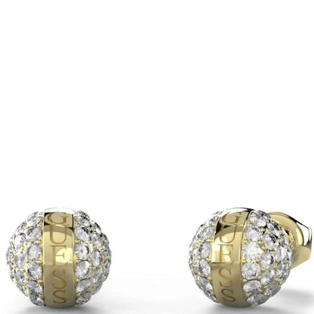 Guess Calypso Gold Sphere Stud Earrings