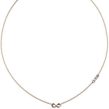 Guess Endless Dream Rose Gold Infinity Logo Necklace