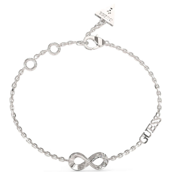 Guess Endless Dream Silver Infinity Logo Bracelet