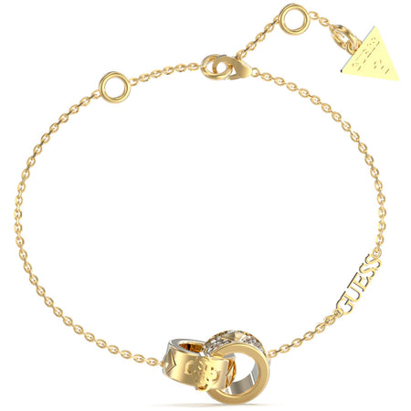 Guess Forever Interlinked Hoop Gold Bracelet