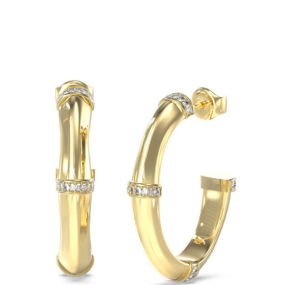 guess-gold-bamboo-chunky-hoop-earrings