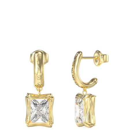 Guess Gold Bamboo Drop Earrings