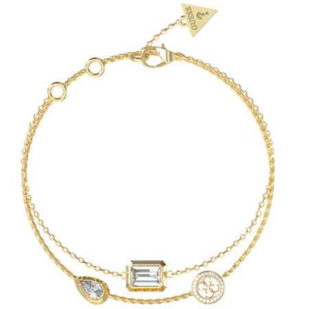 Guess Gold Light 4G Logo Double Bracelet