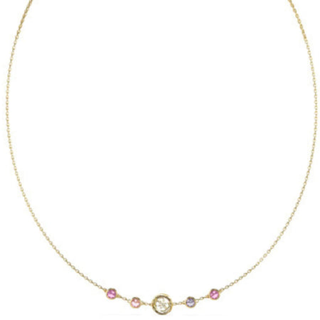 Guess Gold Petra Pink Necklace