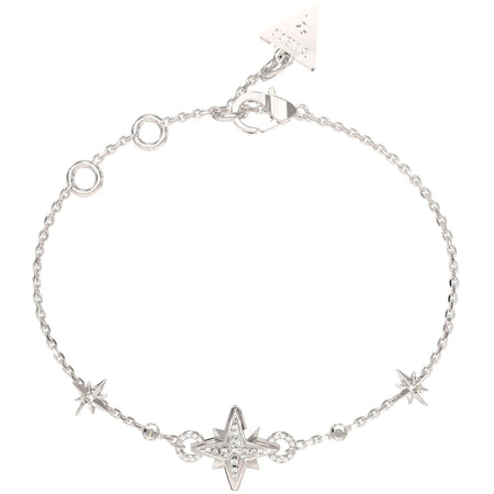 Guess In The Sky Silver Star Charm Bracelet