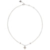 Guess In the Sky Silver Star Charm Necklace