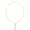 Guess Love Me Tender Two Tone Heart Charm Necklace