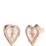 Guess Love Me Tender Two Tone Heart Earrings