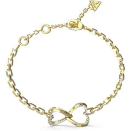 Guess Mon Amour Two Hearts Gold Bracelet