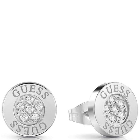 Guess Party Multi Crystal Silver Stud Earrings