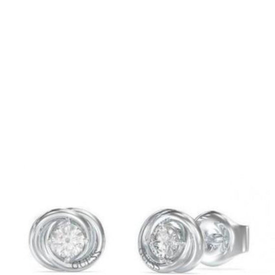 Guess Perfect Links Stud Earrings - Silver