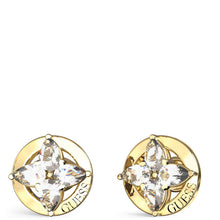 Guess Secret Garden Gold Flower Stud Earrings