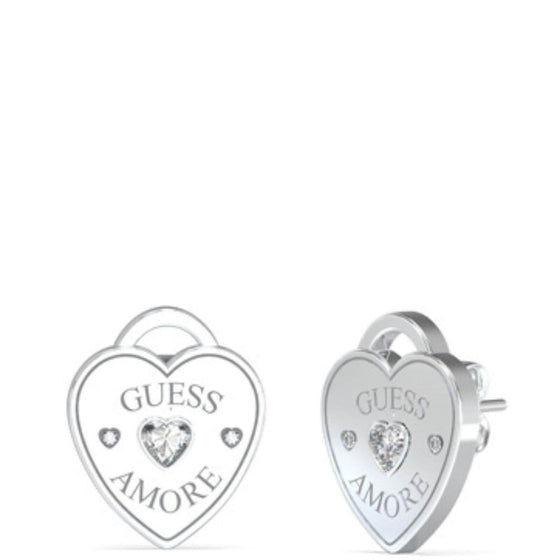 guess-silver-amore-heart-stud-earrings