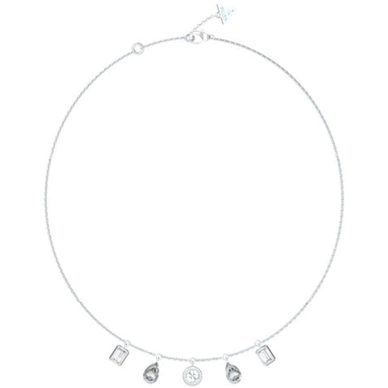 guess-silver-light-crystal-charm-necklace