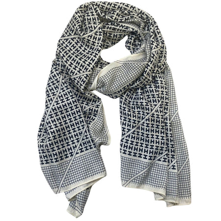 Hiba Black & White Scarf