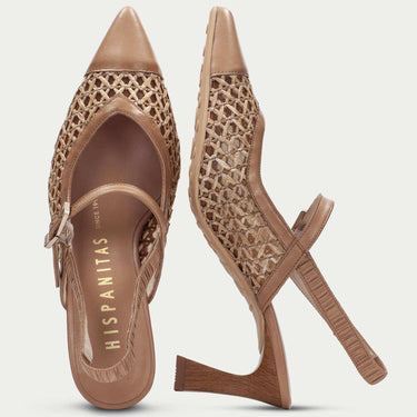 hispanitas pale tan stiletto shoes