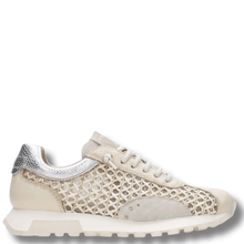 ladies cream leather sneakers