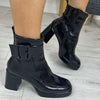 Hispanitas Black Leather Platform Boots