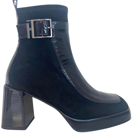 Hispanitas Black Leather Platform Boots