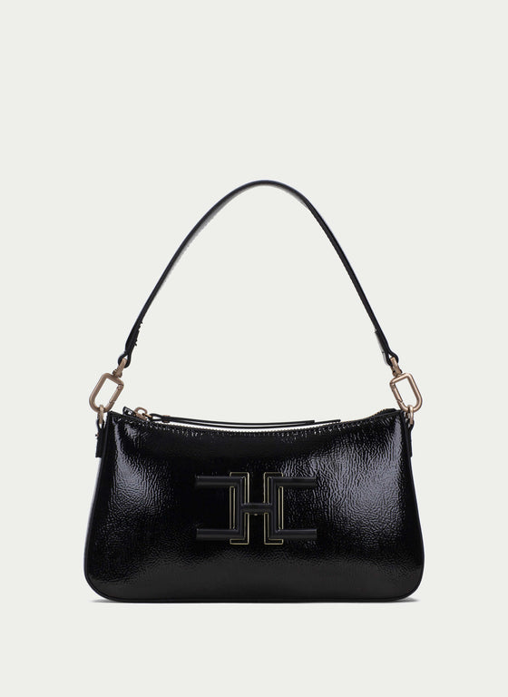 Hispanitas Black Leather Shoulder Bag