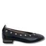 hispanitas-black-leather-studded-flat-pumps