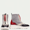 Hispanitas Black & Red Suede Leather Sneaker Boots