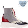 Hispanitas Black & Red Suede Leather Sneaker Boots