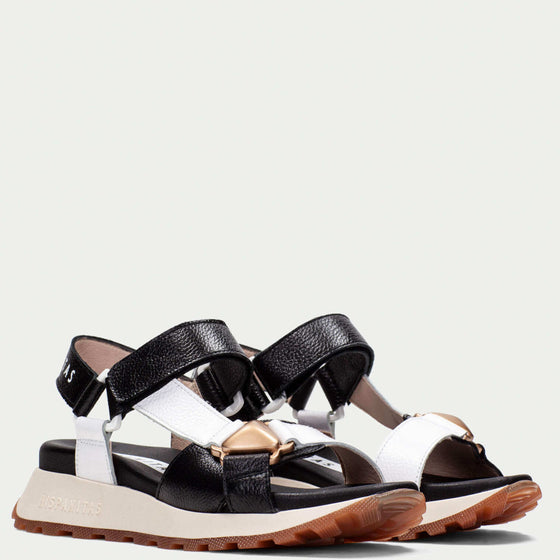 hispanitas-black-white-leather-velcro-strap-sandals-chv25389