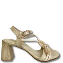 beige strappy sandals with block heels