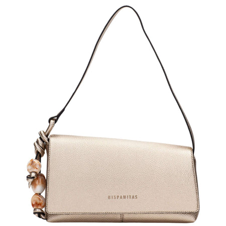 Hispanitas Champagne Leather Shoulder Bag