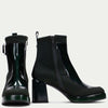 Hispanitas Green Leather Platform Boots