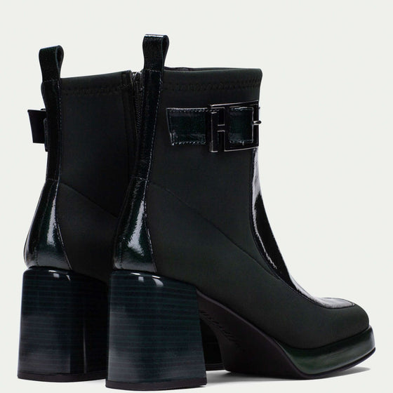 Hispanitas Green Leather Platform Boots