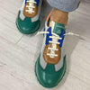 hispanitas-green-leather-sporty-sneakers-ss25