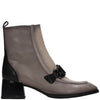 Hispanitas Grey Leather Ankle Boots