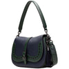 Hispanitas Navy & Green Saddle Bag