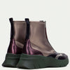 Hispanitas Pewter & Green Leather Sneaker Boots