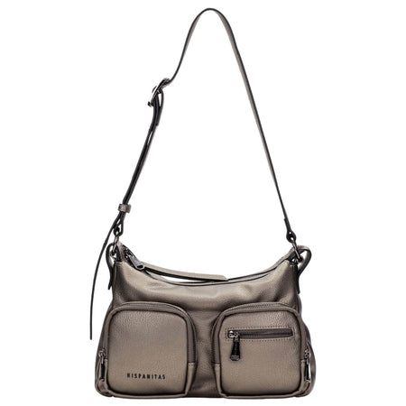 Hispanitas Pewter Large Crossbody Bag