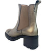 Hispanitas Pewter Leather Chunky Chelsea Boots