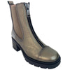 Hispanitas Pewter Leather Chunky Chelsea Boots