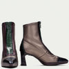 Hispanitas Pewter & Navy Leather Pointed Toe Boots