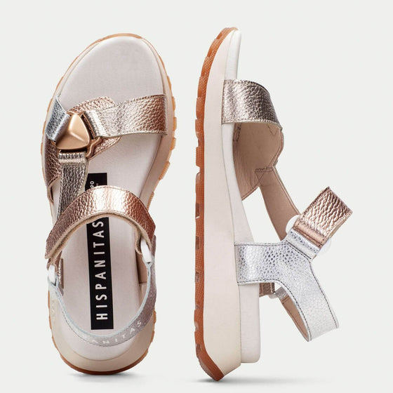 hispanitas-silver-gold-leather-velcro-strap-sandals
