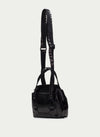 Hispanitas Patent Leather Grab Bag - Black