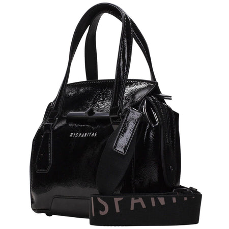Hispanitas Small Patent Leather Grab Bag - Black