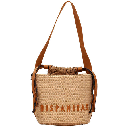 Hispanitas Tan Leather Natural Bucket Bag