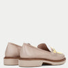 hispanitas-taupe-yellow-leather-slip-on-loafers