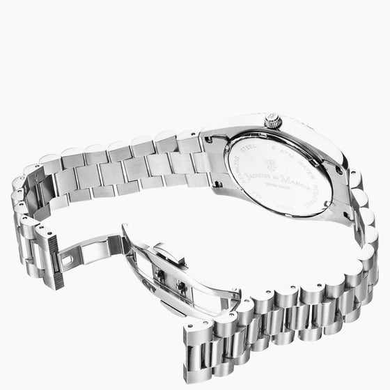 Jacques du Manoir Inspiration Business Silver Watch - 40mm