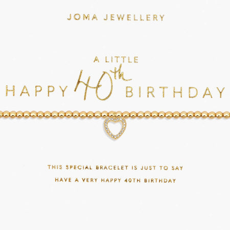 Joma 40th Birthday Bracelet - Gold