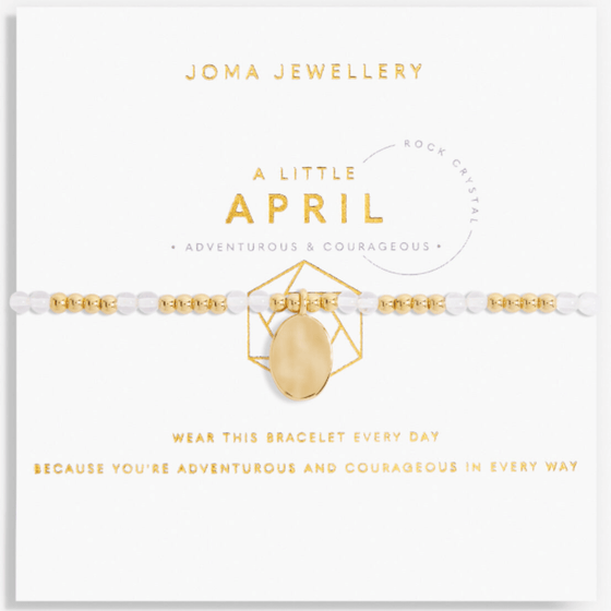 Joma April Birthstone Gold Bracelet