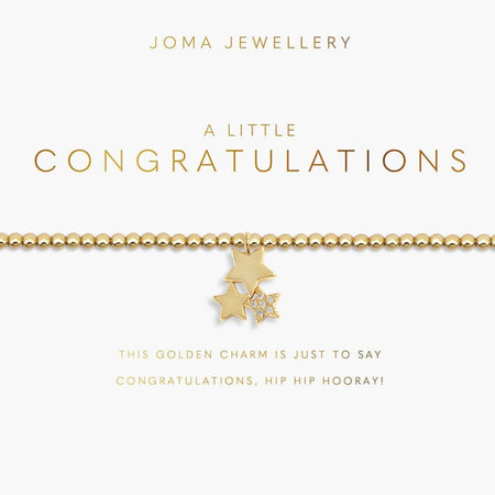 Joma Congratulations Bracelet - Gold