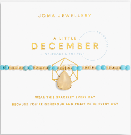 Joma December Birthstone Gold Bracelet